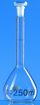 BRAND&#174; volumetric flask BLAUBRAND&#174; class A DE-M marking capacity 20&#160;mL, neck joint: ST/NS 12/21, polypropylene stopper