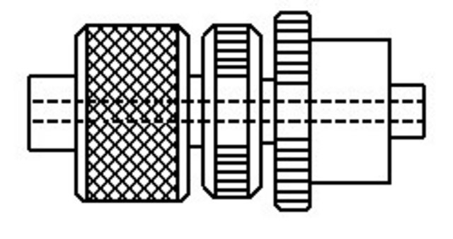 公鲁尔锁/可拆卸针座适配器 converts large hub (250 &#956;L or larger) to a Male Luer Lock connection