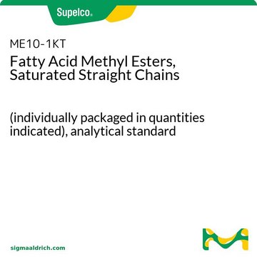 Fatty Acid Methyl Esters, Saturated Straight Chains (individually packaged in quantities indicated), analytical standard