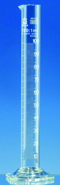 BRAND&#174; SILBERBRAND Class B glass measuring cylinders, tall form volume 25&#160;mL