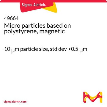 Micro particles based on polystyrene, magnetic 10&#160;&#956;m particle size, std dev &lt;0.5&#160;&#956;m