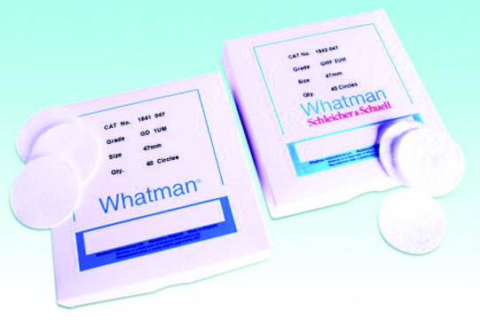 Whatman&#174; glass microfiber filters Multigrade GMF 150 diam. 47&#160;mm, pore size 1&#160;&#956;m