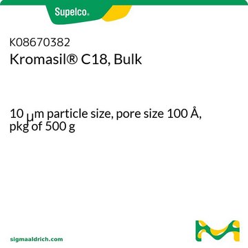 Kromasil&#174; C18, Bulk 10&#160;&#956;m particle size, pore size 100&#160;Å, pkg of 500&#160;g