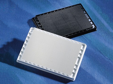 Corning&#174; NBS&#8482; 1536 well plates, without lids 1536 well plate, polystyrene, NBS surface, non-sterile, 50/cs