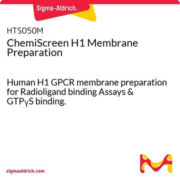 ChemiScreen H1 Membrane Preparation Human H1 GPCR membrane preparation for Radioligand binding Assays &amp; GTP&#947;S binding.