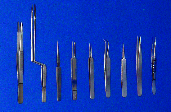 Stainless steel forceps Sharp-point