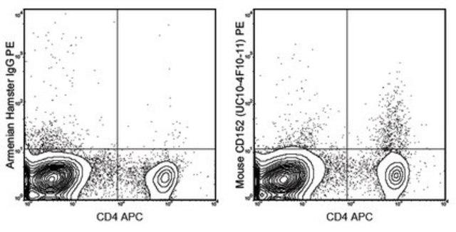 Anti-CD152 (CTLA-4) Antibody (mouse), PE, clone UC10-4F10-11 clone UC10-4F10-11, 0.2&#160;mg/mL, from hamster(Armenian)