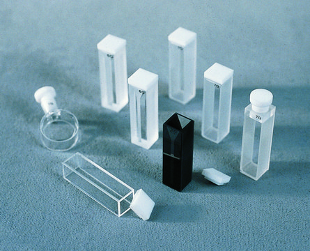 UV quartz cuvette Micro rectangular, chamber volume 700&#160;&#956;L, PTFE stopper