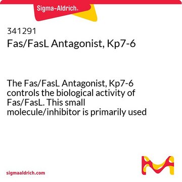 Fas/FasL Antagonist, Kp7-6 The Fas/FasL Antagonist, Kp7-6 controls the biological activity of Fas/FasL. This small molecule/inhibitor is primarily used for Cancer applications.