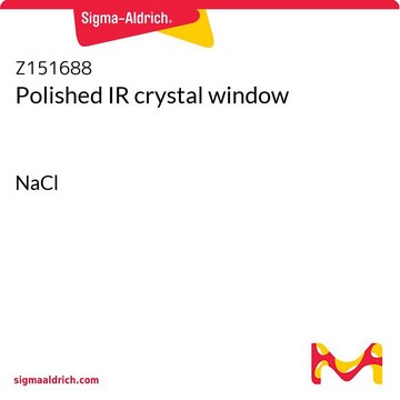 Polished IR crystal window NaCl