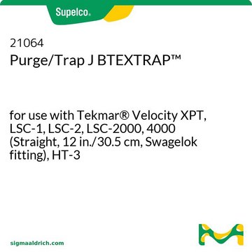 吹扫/捕集器 J BTEXTRAP&#8482; for use with Tekmar&#174; Velocity XPT, LSC-1, LSC-2, LSC-2000, 4000 (Straight, 12 in./30.5 cm, Swagelok fitting), HT-3