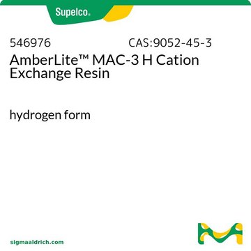 AmberLite&#8482; MAC-3 H Cation Exchange Resin hydrogen form