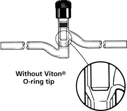 HI-VAC&#174; vacuum valves Bent side-arm, O-ring tip: no, bore 0-8&#160;mm