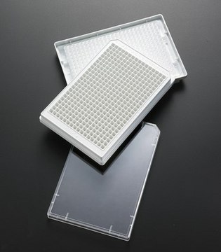 MultiScreenHTS 384 well Opaque/White, Non-Sterile, Glass Fiber/Polyester mesh (FB) Filter Plate, 1.0 / 0.65 &#181;m pore size, Device material Barex&#174;/TiO2, 50 plates