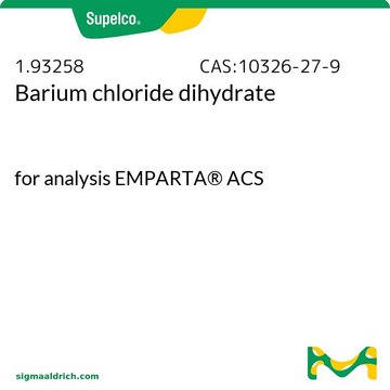 Barium chloride dihydrate for analysis EMPARTA&#174; ACS