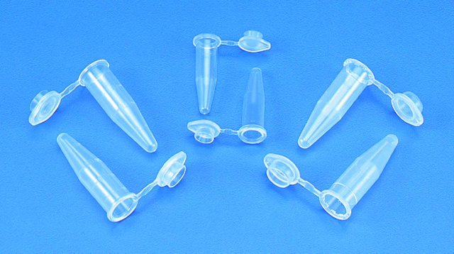 Microcentrifuge tubes with attached lid volume 0.6&#160;mL