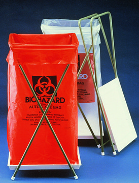 Scienceware&#174; biohazard disposal bags W × H × thickness 25&#160;in. (64&#160;cm) × 35&#160;in. (89&#160;cm) × 0.002&#160;in., red, pack of 200