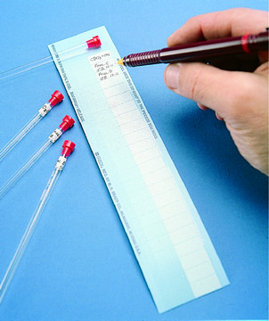 NMR tube labels temperature &#8722;40-150 °F, pkg of 25&#160;ea