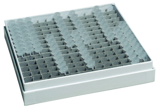 PolarSafe&#8482; Cardboard Freezer Box with 196 place divider for PCR tubes