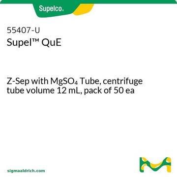 Supel&#8482; QuE Z-Sep with MgSO4 Tube, centrifuge tube volume 12&#160;mL, pack of 50&#160;ea