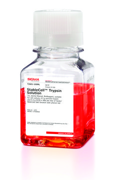 StableCell&#8482; Trypsin Solution 5X, sterile-filtered, BioReagent, suitable for cell culture, 2.5 g porcine trypsin and 0.2 g EDTA, 4Na per liter of Hanks&#8242; Balanced Salt Solution with phenol red