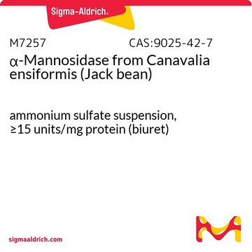 &#945;-Mannosidase from Canavalia ensiformis (Jack bean) ammonium sulfate suspension, &#8805;15&#160;units/mg protein (biuret)