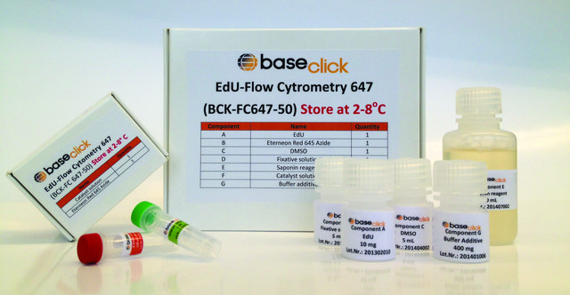 ClickTech EdU Cell Proliferation Kit 488 for FC IV sufficient for 50 assays, Kit size M