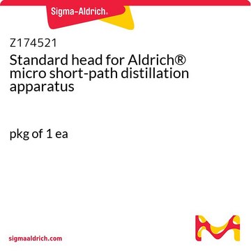 Standard head for Aldrich&#174; micro short-path distillation apparatus pkg of 1&#160;ea