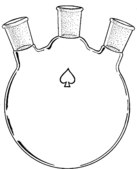 Ace three-neck round-bottom flasks vertical, capacity 500 mL, center joint: ST/NS 29/42, side Joints: ST/NS 24/40 (2)