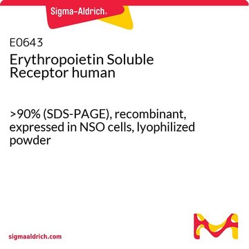 Erythropoietin Soluble Receptor human &gt;90% (SDS-PAGE), recombinant, expressed in NSO cells, lyophilized powder