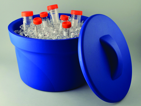 Magic Touch 2&#8482; ice bucket with lid capacity 2.5&#160;L, blue, pack of 1&#160;ea