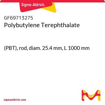 Polybutylene Terephthalate (PBT), rod, diam. 25.4&#160;mm, L 1000&#160;mm