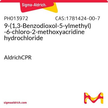 9-(1,3-Benzodioxol-5-ylmethyl)-6-chloro-2-methoxyacridine hydrochloride AldrichCPR