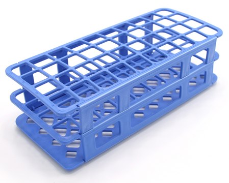 Fold and Snap test tube rack for tubes, 21&#160;mm, blue