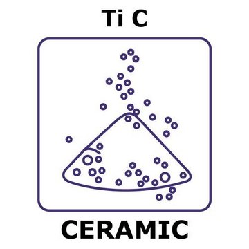 碳化钛 powder, mean particle size (fsss) 3 micron, weight 200&#160;g, purity 98.5%