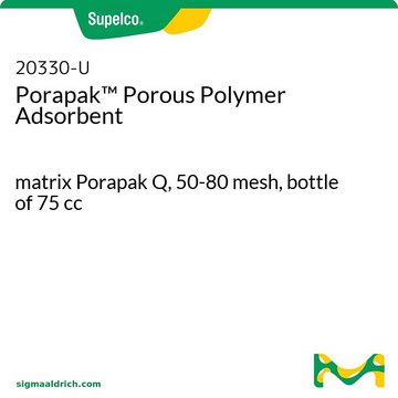 Porapak&#8482; Porous Polymer Adsorbent matrix Porapak Q, 50-80&#160;mesh, bottle of 75&#160;cc