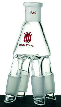 Synthware&#8482; cow style distillation receiver joint: ST/NS 14/20