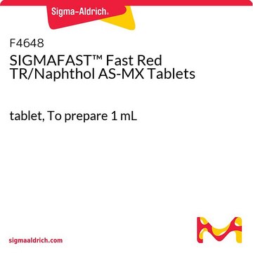 SIGMAFAST&#8482; Fast Red TR/Naphthol AS-MX 片剂 tablet, To prepare 1 mL