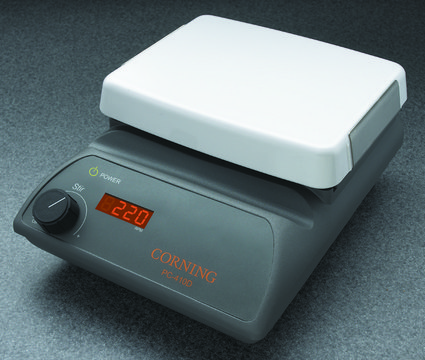 Corning&#174; stirrer with digital display AC/DC input 230 V AC (CEE7-7 plug), plate L × W 5&#160;in. × 7&#160;in.