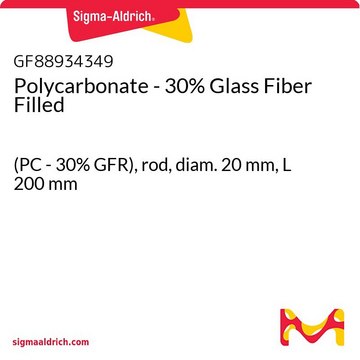 Polycarbonate - 30% Glass Fiber Filled (PC - 30% GFR), rod, diam. 20&#160;mm, L 200&#160;mm