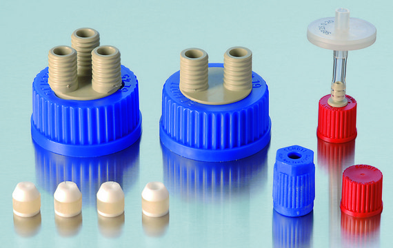 Duran&#174; GL 45 connection system caps and accessories insert for hose connection screw cap GL 14, 3.0 mm