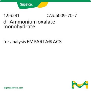 di-Ammonium oxalate monohydrate for analysis EMPARTA&#174; ACS