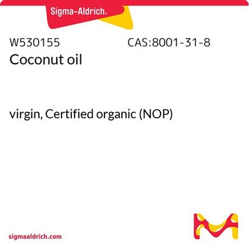 椰子油 virgin, Certified organic (NOP)