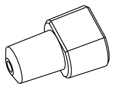 Mini Luer to pipette adapter Fluidic 391, PP