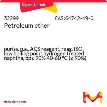 石油醚 puriss. p.a., ACS reagent, reag. ISO, low boiling point hydrogen treated naphtha, bp&#8805; 90% 40-60&#160;°C (&#8805; 90%)