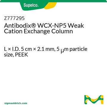 Antibodix&#174; WCX-NP5弱阳离子交换柱 L × I.D. 5&#160;cm × 2.1&#160;mm, 5&#160;&#956;m particle size, PEEK