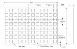 Grace Bio-Labs ONCYTE® AVID™ nitrocellulose film slides 96 (Square Pads), diam. 6 mm , Pads