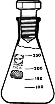 Duran&#174; Erlenmeyer flask with stopper capacity 100&#160;mL