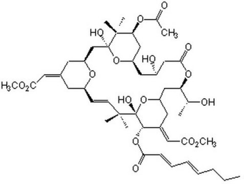 Bryostatin 1 A macrocyclic lactone with antitumor properties.