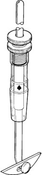 Ace Trubore&#174; PTFE stirrer assembly for flask size, 500 &#8209; 1,000&#160;mL, joint: ST/NS 29/42